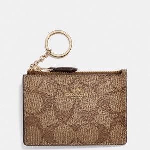 COACH Skinny Mini ID Case in Signature